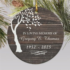 Personalized In Loving Memory Christmas Ornament, Personalized Memorial Ornament, Memorial Gift, Christmas Tree Ornament -gfyU1535110