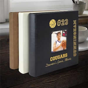 Engraved Sport Photo Album, Personalized Football Player Photo Album, Soccer Picture Album, Baseball Player Gift, Custom Gift For Teammates