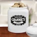 Personalized Farmhouse Ceramic Cookie Jar, Personalized Cookie Jar, Personalized Treat Jar, Family Kitchen Decor, Ceramic Jar -gfyU1333215 