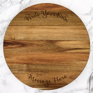 Engraved Write Your Own Lazy Susan, Custom Message Personalized Turntable, Kitchen Table Centerpiece, Custom Engraved Housewarming Gifts