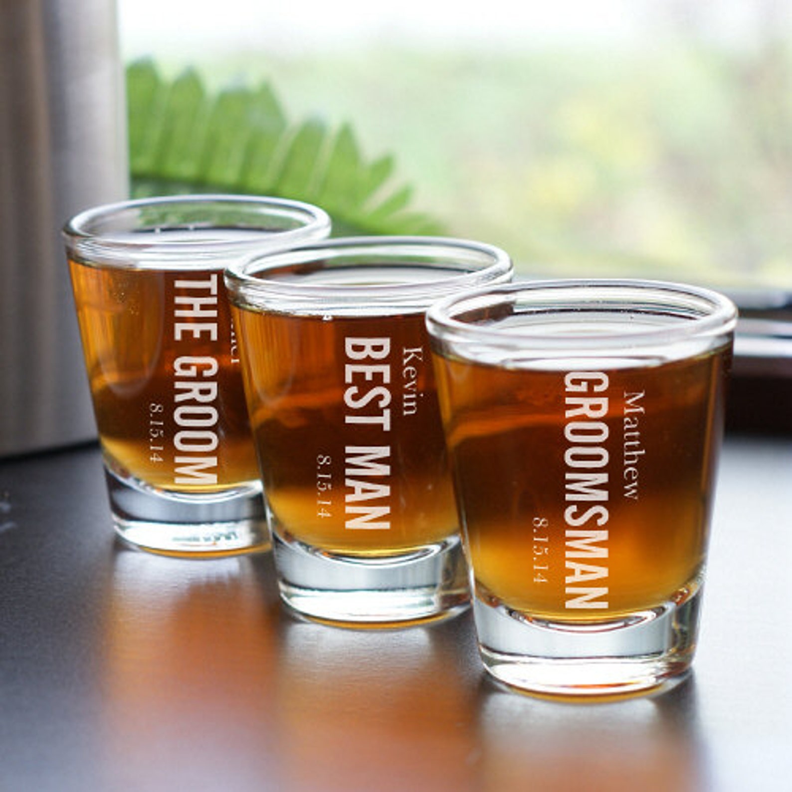 Engraved Wedding Party Shot Glass Personalized Shot Glasses Etsy