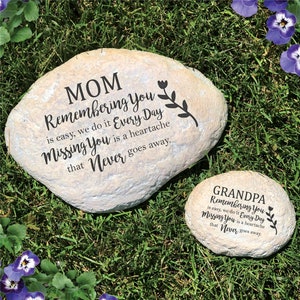 Engraved Missing You Is A Heartache Memorial Garden Stone, memorial garden, sympathy gift, remembrance, bereavement gift, personalized stone