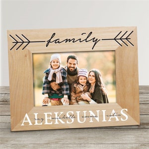 Personalized Wooden Family Picture Frame