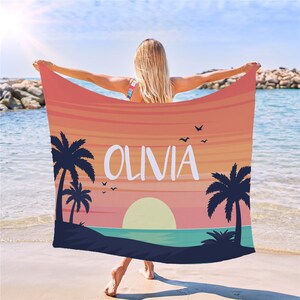 Serviette De Plage Personnalisée Photo - Microfibre Ultra Absorbante, Séchage Rapide, Anti-sable, 3 Tailles, Cadeau Idéal