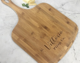 Engraved Pizza Co. Personalized Pizza Board, Personalized Pizza Peel, Pizzeria Gift, Bamboo Pizza Paddle, Pizza Company -gfyL17014311