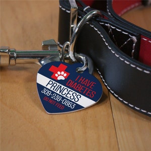 Personalized Medical Cross Heart Pet Tag, Personalized Pet Tag, Personalized Dog Tag, Lost Dog Tag, Heart Shaped Pet Tag -gfyU1501356H