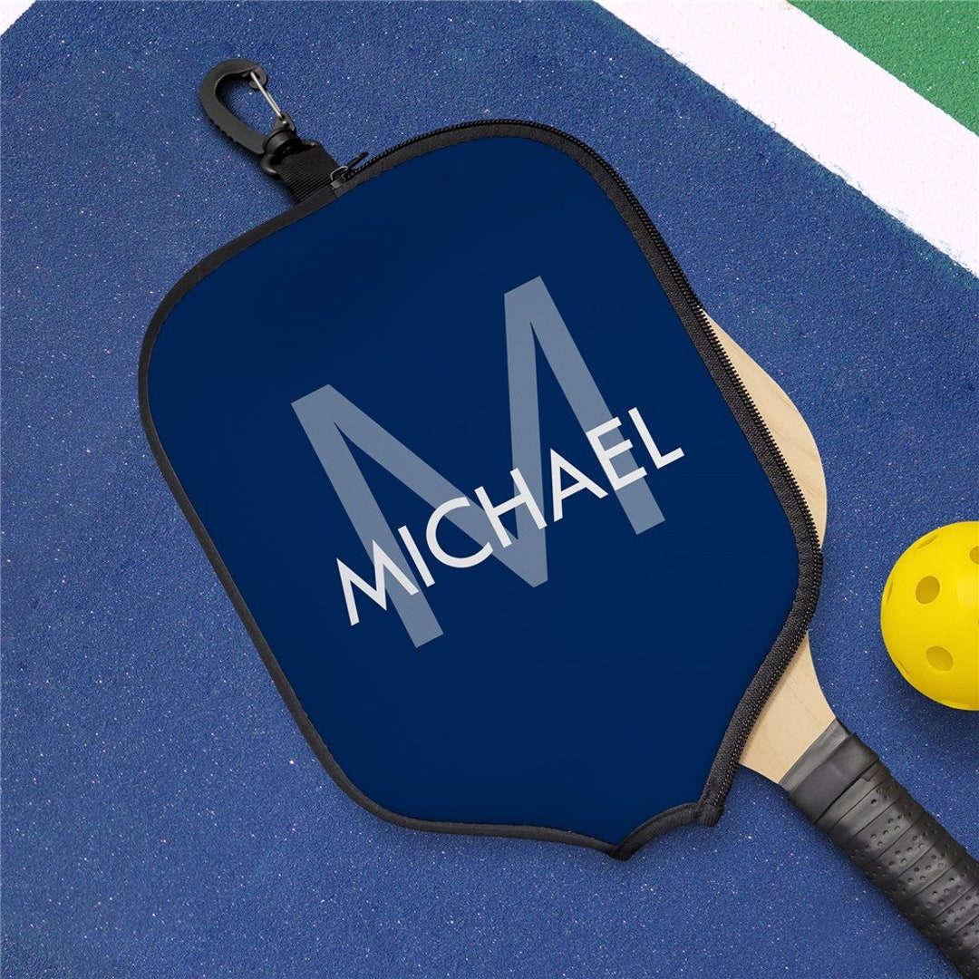Personalized Initial & Name Pickleball Paddle Cover, Custom Pickleball