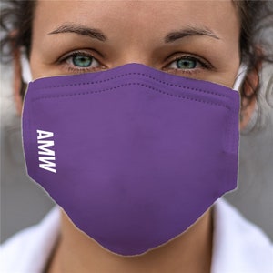 Colorful Initials Personalized Face Mask, Reusable Cloth Face Mask, Custom Face Mask, Washable Cute Face Cover, Unisex Adult -gfyU16413134