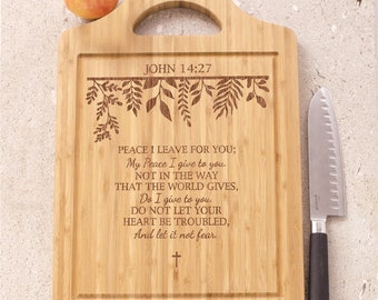 Peace I Leave With You {Wooden Cutting Board} Peace I Leave With You {Wooden Cutting Board}