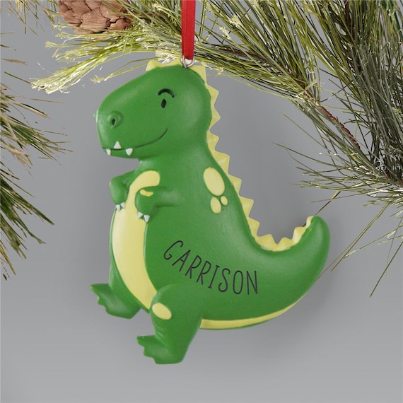 Baby's first sales christmas dinosaur ornament