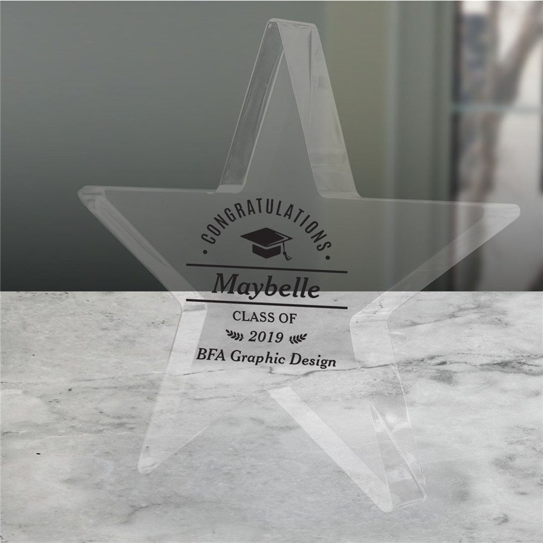 Congratulations Graduation Cap Personalized Star Keepsake, Graduation ...