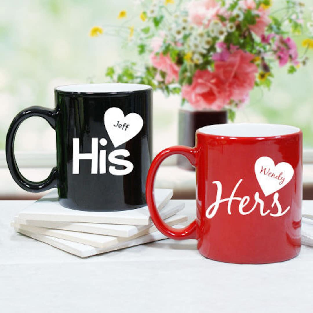 Personalized His and Hers Coffee Mug, Personalized Couples Gift — free download