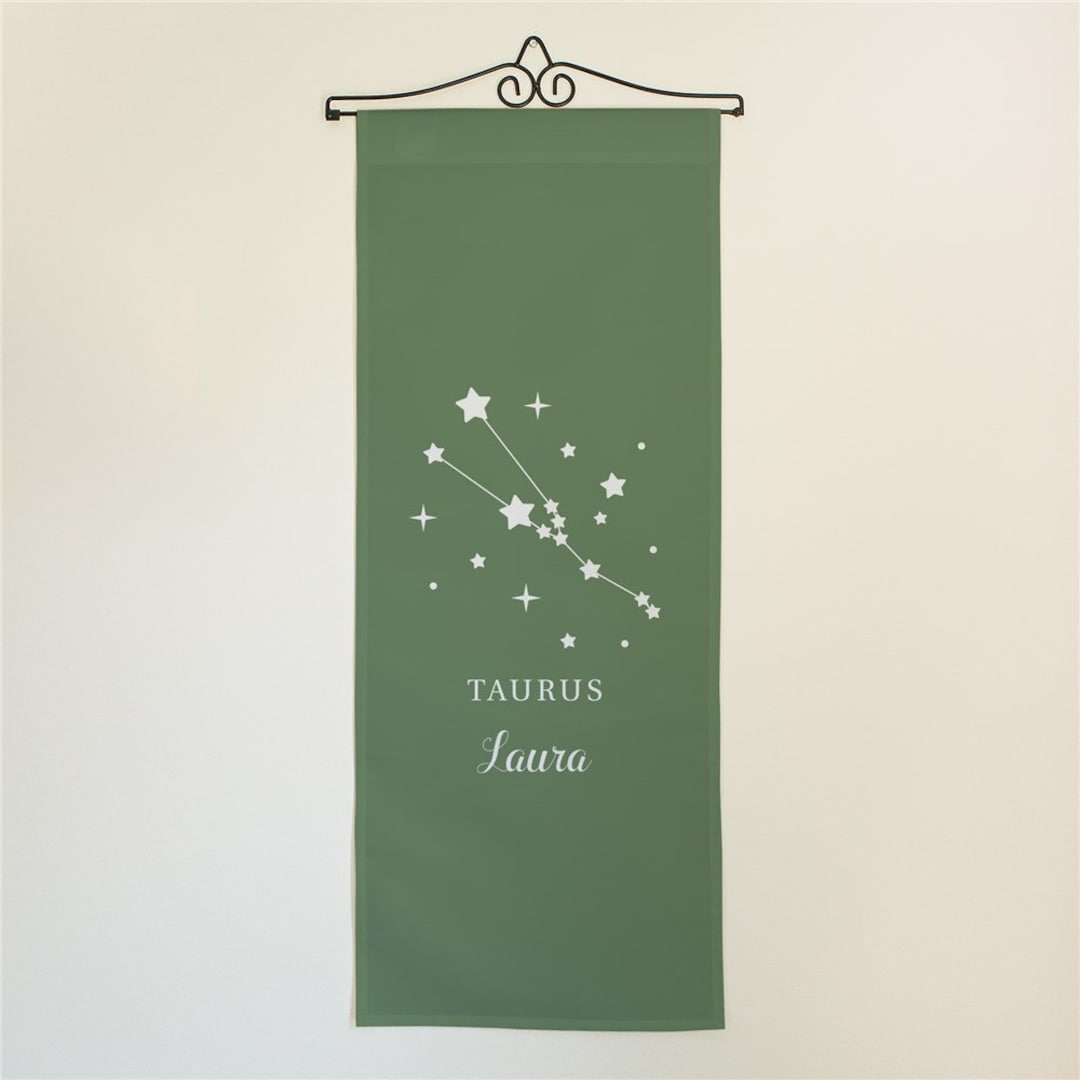 Personalized Zodiac Star Signs Wall Hanging Entryway Decor Etsy