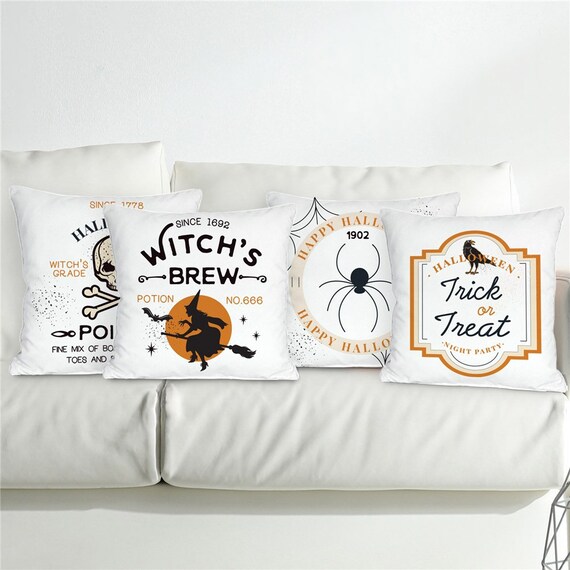 Spooky throw pillows top