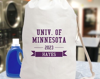 Choose Your College Personalized Laundry Bag for Dorm, laundry bag with name, college laundry bag, dorm essentials, grad -gfy681102452