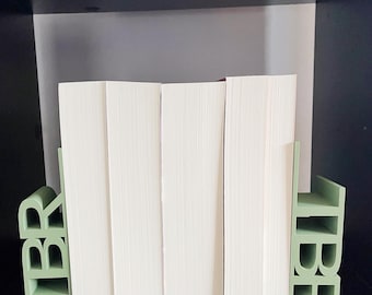 Sujetalibros "TBR", regalo para amantes de los libros impreso en 3D, sujetalibros "Por leer", organizador de estantería, regalo para club de lectura