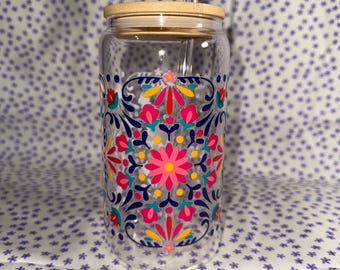 Vaso Libby de 16 oz con pajita