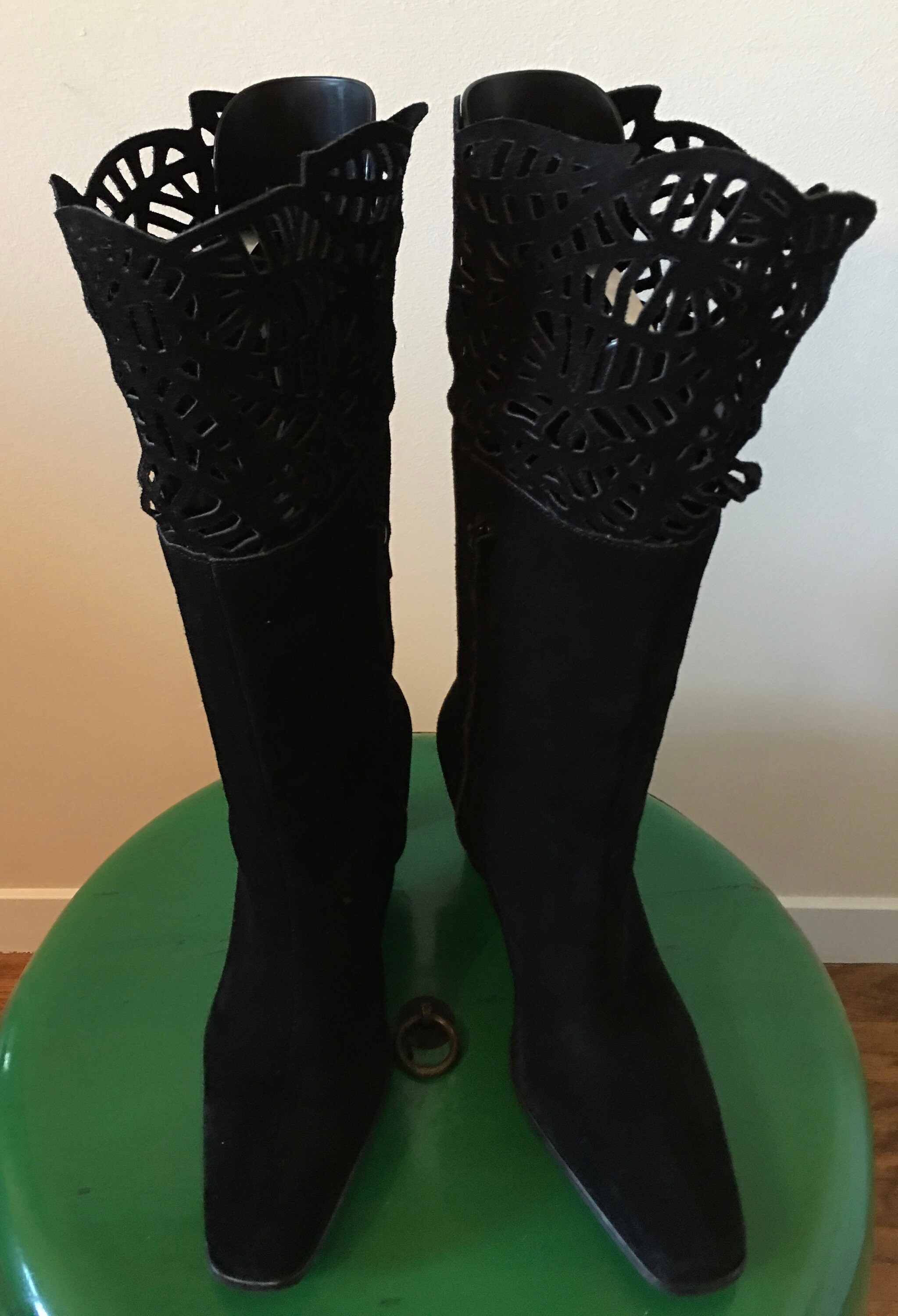 Laser cut shop boots