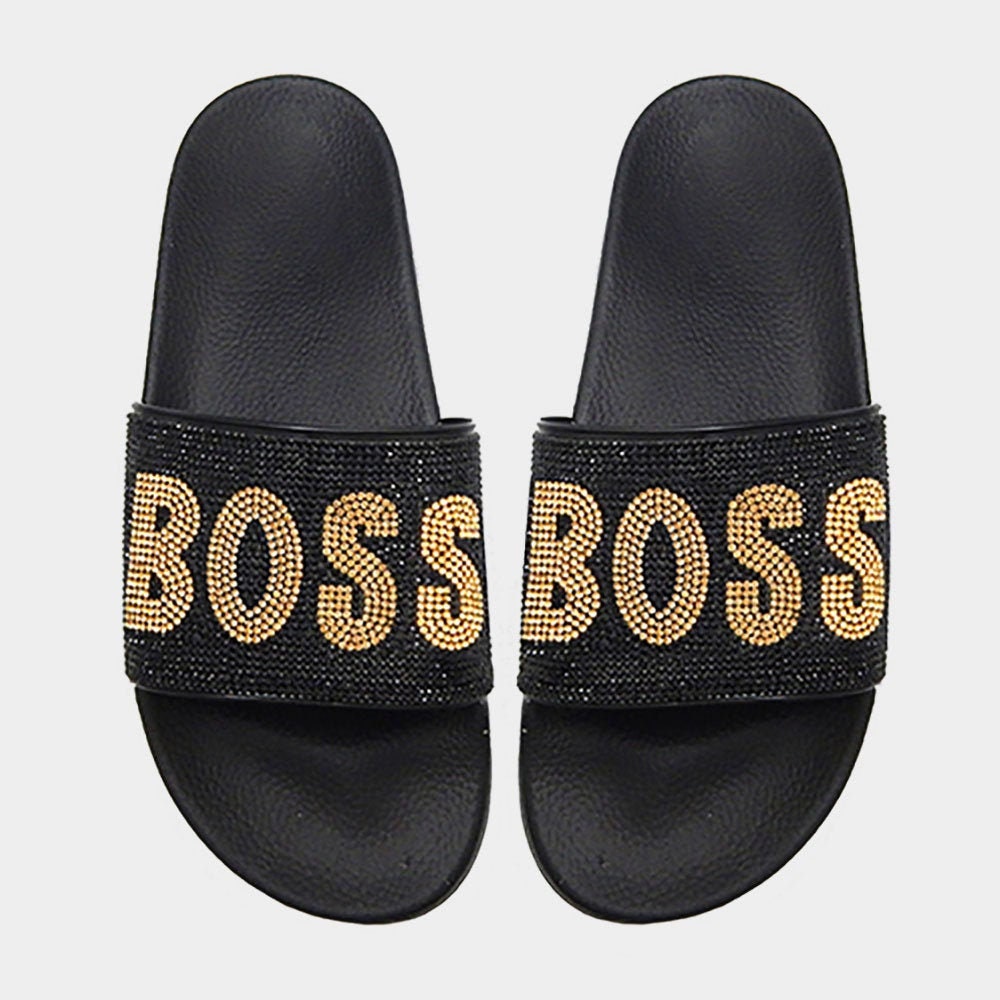 black and gold boss sliders