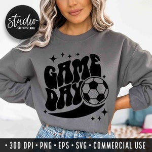 Football SVG le jour du match Svg vibes Svg maman vie Svg football maman chemise chemise de football Svg football maman fichiers Svg sport Svg usage commercial