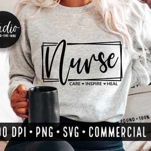 Verpleegkundige SVG-bestand Instant Download Verpleegkundige Cut File voor Cricut Medical Word SVG Nurse Shirt SVG voor Nurses Gift For Nurse Commercial Use