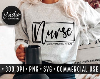 Infermiera SVG File Download istantaneo Infermiera File di taglio per Cricut Medical Word SVG Camicia infermiera SVG per infermiere Regalo per infermiere Uso commerciale