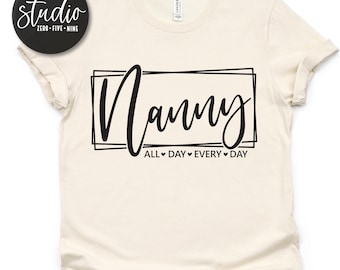 Nanny SVG Cut File Digital Download