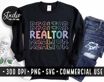 Realtor SVG Design, Real Estate PNG, Commercial Use (Digital Download)