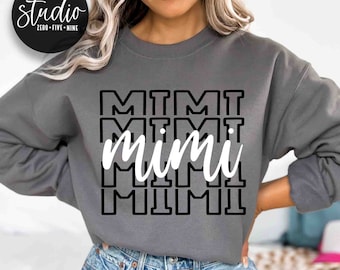 Mimi Varsity Svg Cut File Digital Download Png
