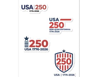 USA 250th Anniversary Stickers – Patriotic Decals