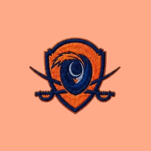 Virginia Cavaliers V Shield Embroidered Patch | Sports Jacket Badge | Team Patch