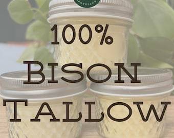 Tallow - 100% Pure Grass-Fed Bison Tallow