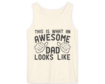 Camiseta sin mangas para papá / Camiseta con estampado de paternidad
