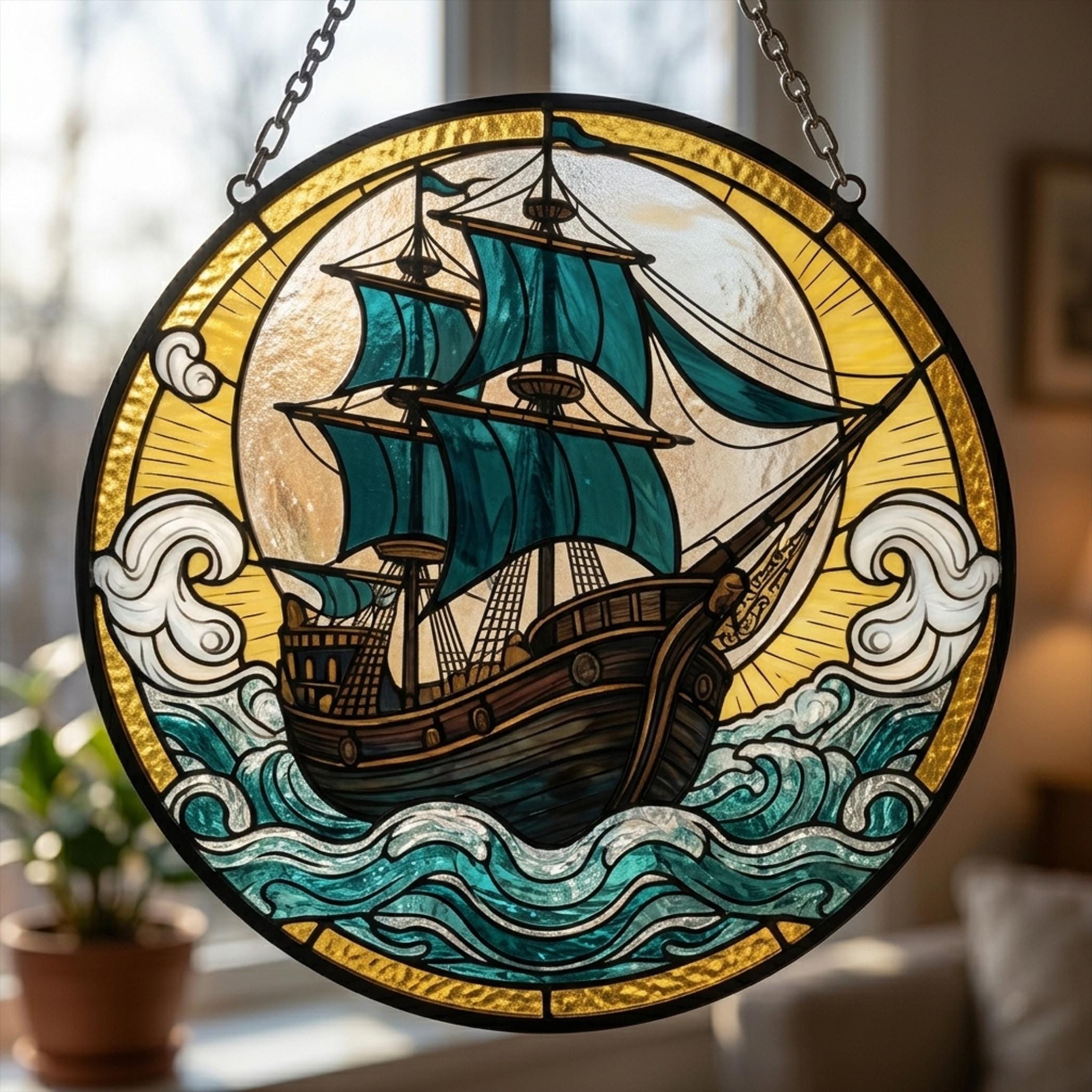 Galleon Ship Plaque - Etsy