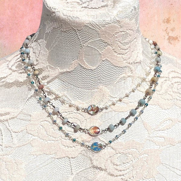 Assemblage Religious Necklace Etsy