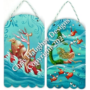 Watery Wonderland  Ornaments E-Pattern - Designed and painted by Chris Haughey