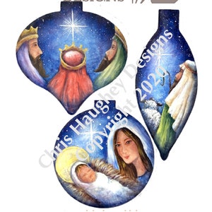 One Night in Bethlehem E-Pattern designed and painted by Chris Haughey Designs