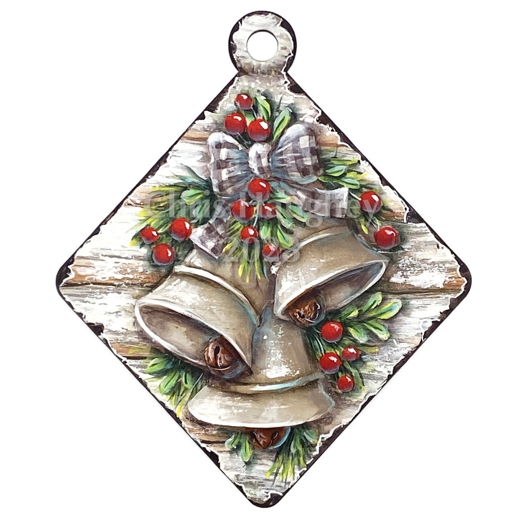 Bell Ringing Pattern Bells A Ringing Ornament E-pattern - Designed and Painted by Chris ...