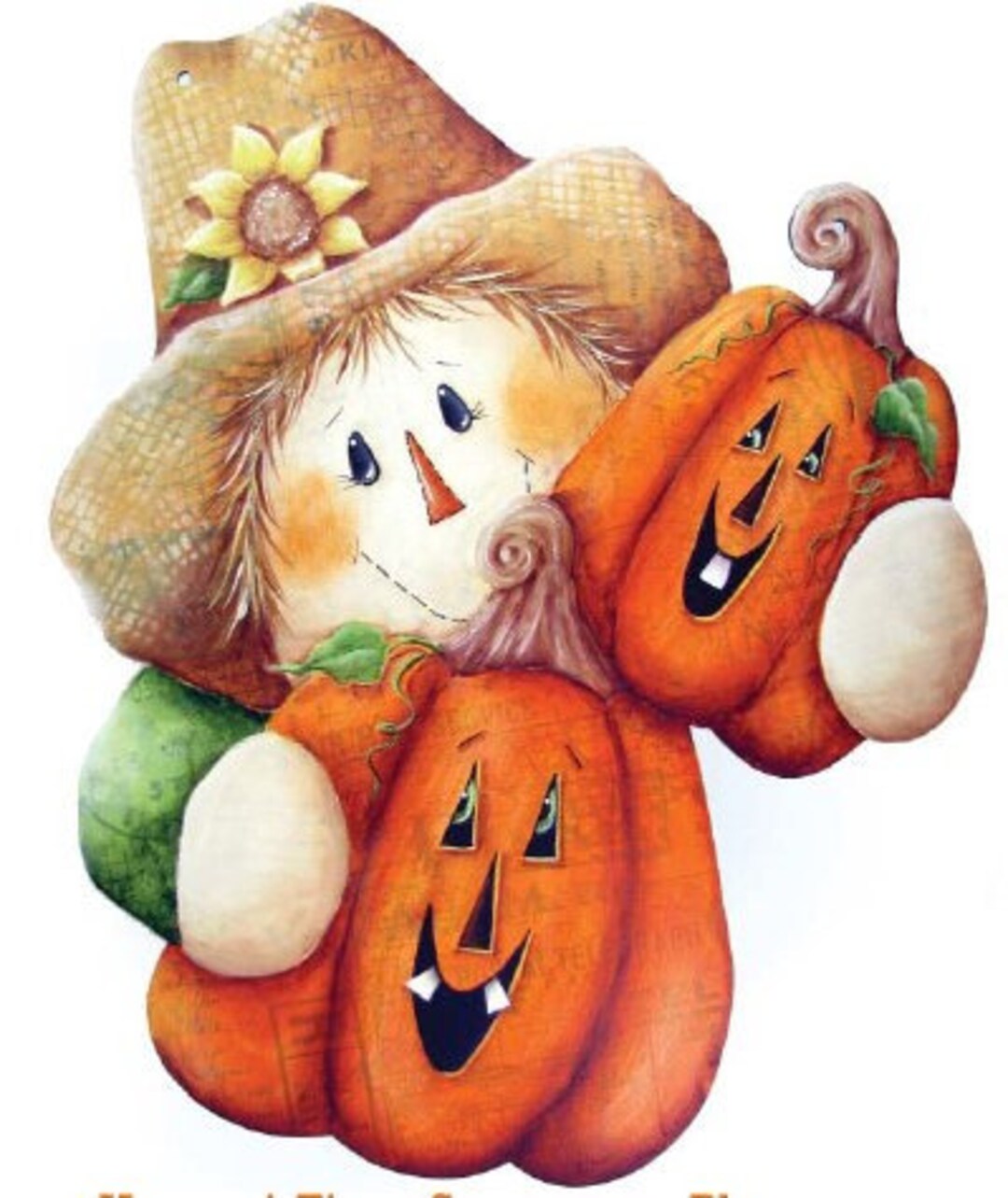 Harvest Time Scarecrow Quilted Blanket NCU0PD732