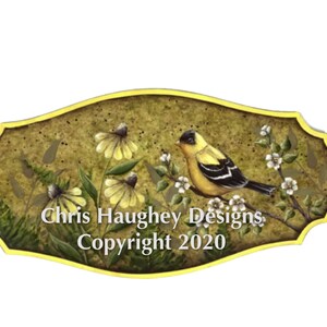 Stieglitz Wiese Plaque E-Pattern von Chris Haughey