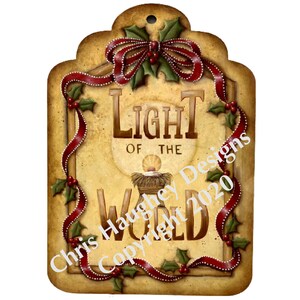 Light of the World E-Pattern - Entworfen und gemalt von Chris Haughey