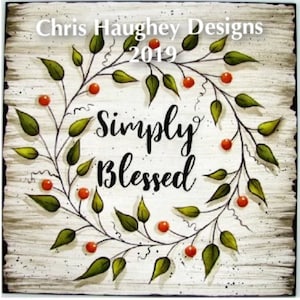Simply Blessed Wreath E-Pattern by Chris Haughey