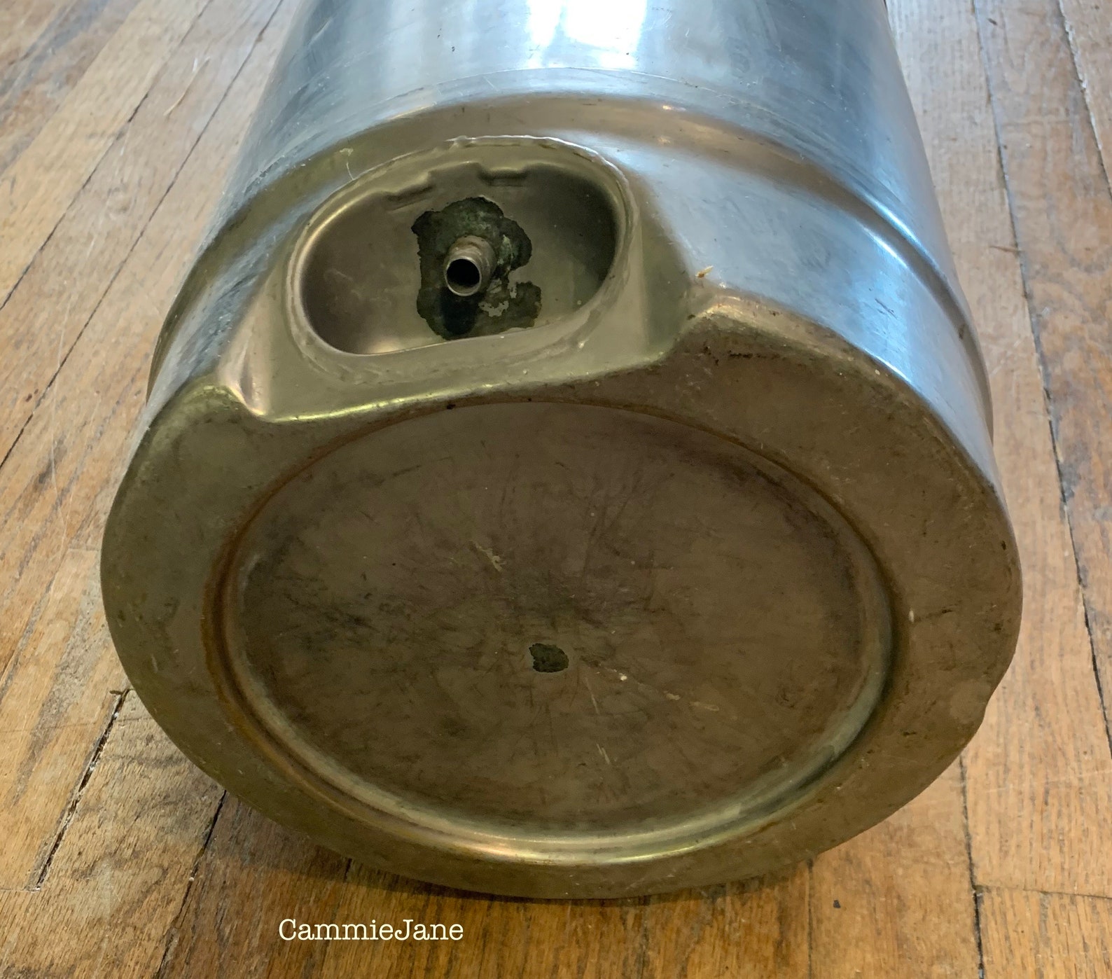 Vintage Milk Can Tip top 61 5 Gallons WSH TC John Wood Co St Vintage Milk Can Tip top 61 5 Gallons WSH TC John Wood Co St