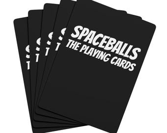 Spaceballs Spielkarten Pokerkarten | Retro Film Typografie Deck