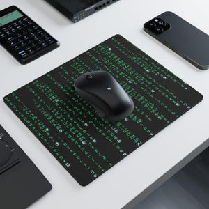 Green Code Mauspad | Rechteckiges Mousepad Bild 3