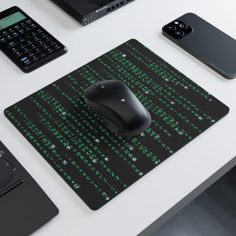 Green Code Mauspad | Rechteckiges Mousepad Bild 3