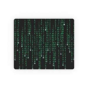 Green Code Mauspad | Rechteckiges Mousepad Bild 1