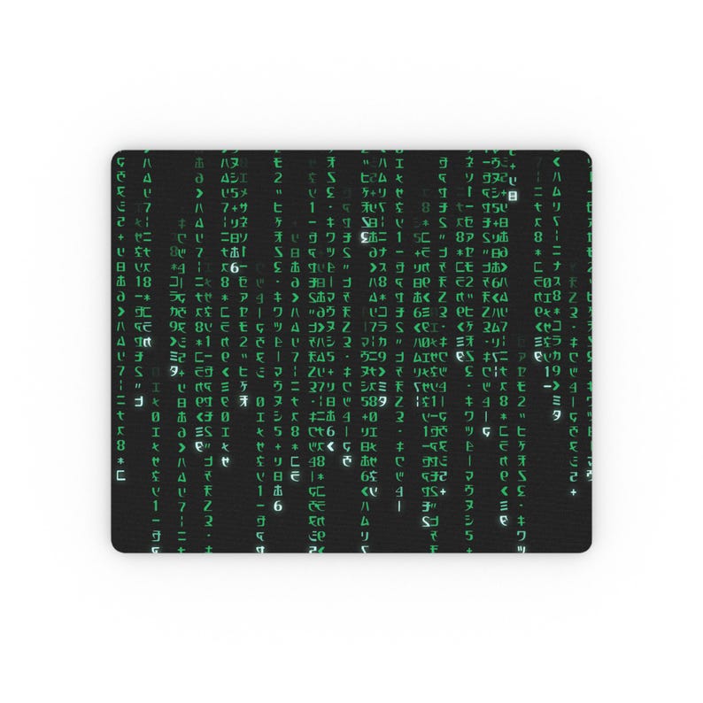 Green Code Mauspad | Rechteckiges Mousepad Bild 1