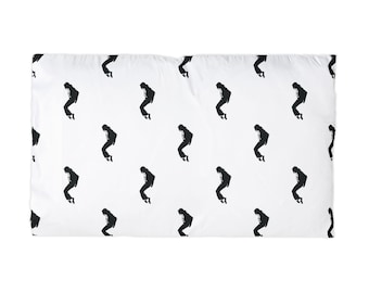 Pillowcase | Michael Jackson | Black Silhouette Pattern