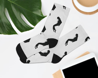 Michael Jackson Socks | Multi Silhouette Pose